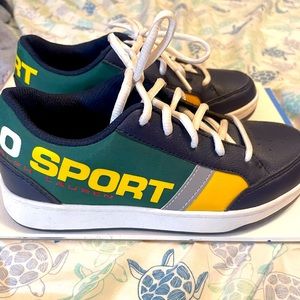 Polo Sport boys tennis shoes size 1 & 1/2